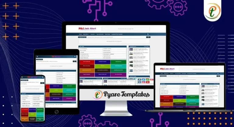 Piki Job Alert – Top Education & Job Portal Blogger Template