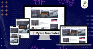 SeoFlex Blogger Template homepage showcasing flexible grid and SEO features.