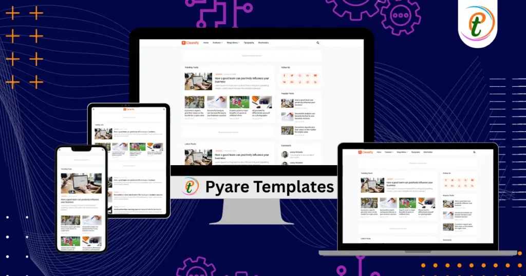 Cleanify Blogger Template showcasing minimal design with ad zones and RTL support
