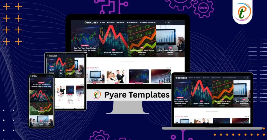 FinKuber Blogger template clean finance layout screenshot