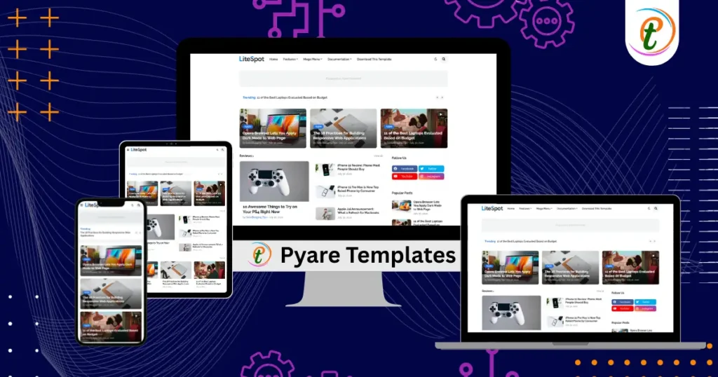 LiteSpot responsive news magazine blogger template screenshot