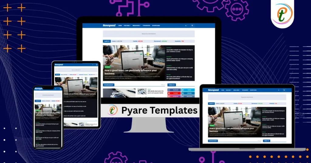 Newspeed Blogger Template showcasing mega menus, RTL support, ad zones, and dark mode