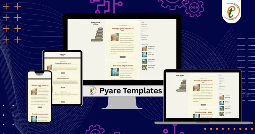 Daily Journal Blogger Template Minimal Responsive Layout