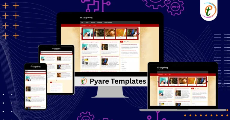GrungeMag Blogger Template Magazine Style for Visual Blogs