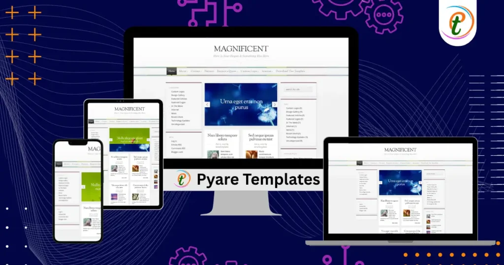 Magnificent Blogger Template magazine layout dual sidebars