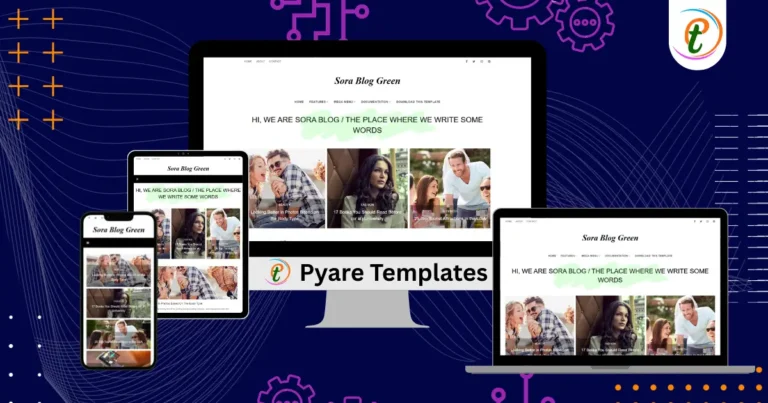 Sora Blog Green Blogger Template Clean & Responsive Personal Blog Theme