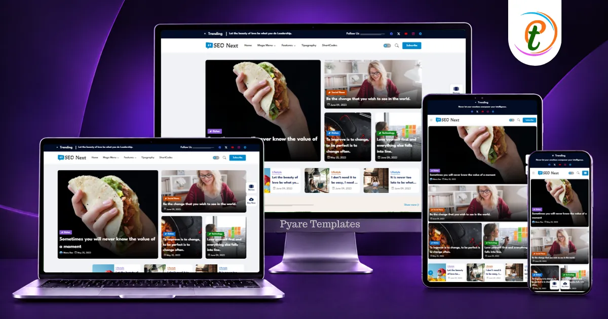 Seo Next Blogger Template preview